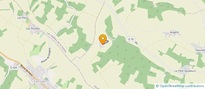 localisation de l'entreprise MADAME FRANCINE WISNIEWSKI  VAUDEURS