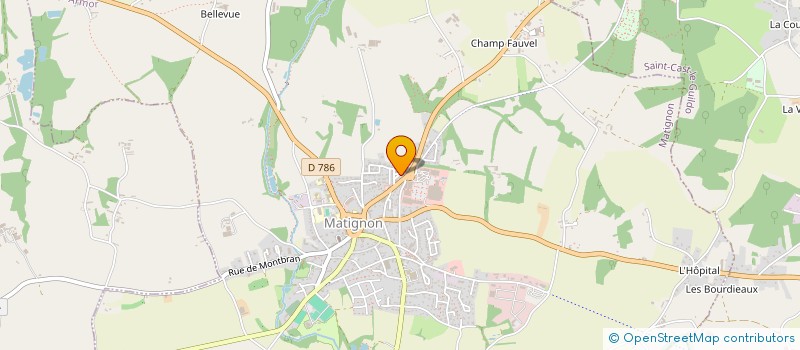 localisation de l'entreprise MADAME FRANCIS LE BLANC  MATIGNON