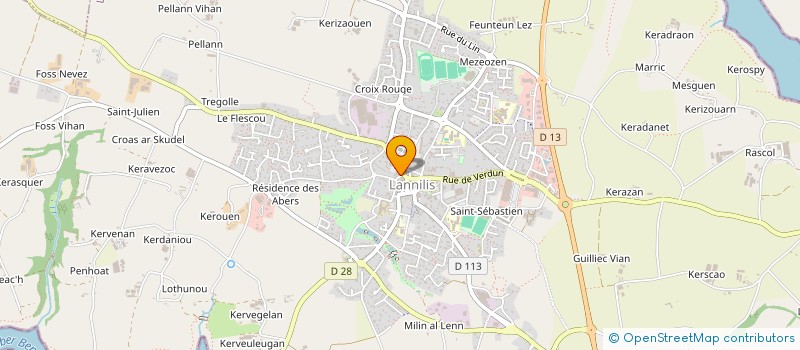 localisation de l'entreprise MADAME FRANCISCA LE PERCHEC  LANNILIS