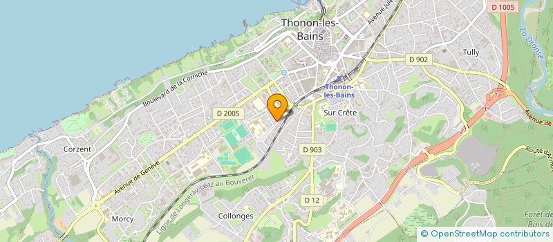 localisation de l'entreprise MADAME FRANCISCA MARTIN à THONON-LES-BAINS
