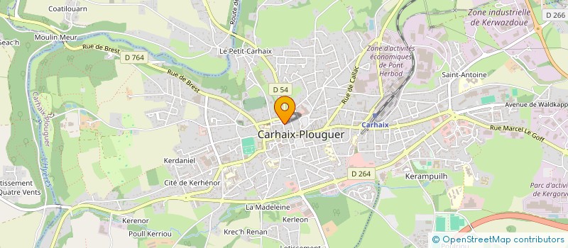 localisation de l'entreprise MADAME FRANCISCA NOVACOVICI  CARHAIX-PLOUGUER