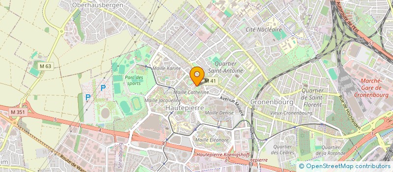 localisation de l'entreprise MADAME FRANCISCA PAIXAO  STRASBOURG