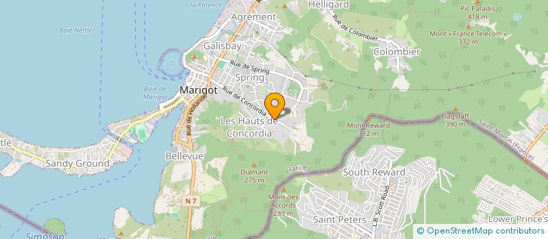 localisation de l'entreprise MADAME FRANCISCA SINVILCARD  SAINT-MARTIN