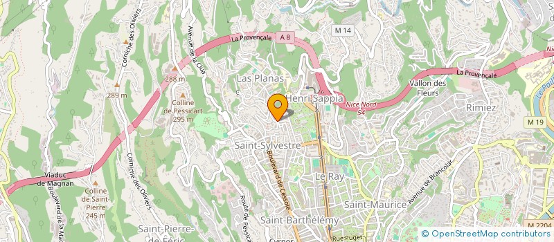 localisation de l'entreprise MADAME FRANCK VALDENAIRE  NICE