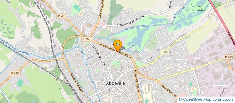 localisation de l'entreprise MADAME FRANCKIE ALLET à ABBEVILLE