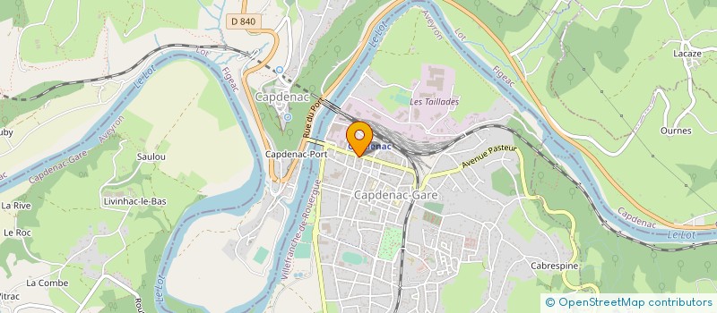 localisation de l'entreprise MADAME FRANCOISE AGUIAR  FIGEAC