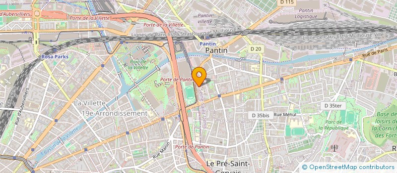 localisation de l'entreprise MADAME FRANCOISE AKPA NOME à PANTIN