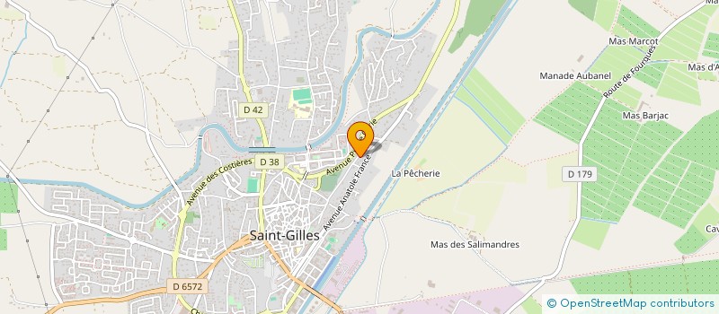 localisation de l'entreprise MADAME FRANCOISE ALBRAND  SAINT-GILLES