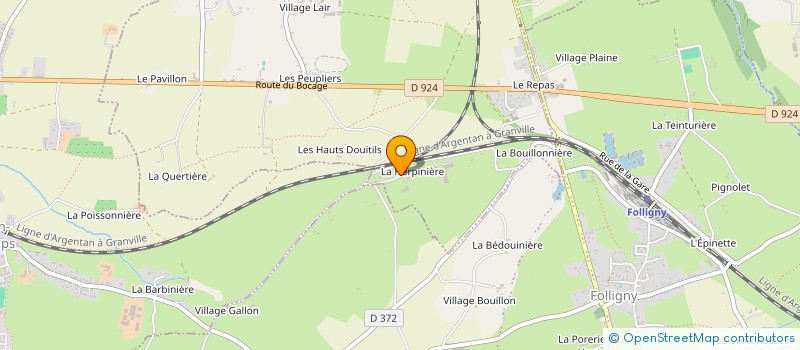 localisation de l'entreprise MADAME FRANCOISE ALLAIN  SAINT-SAUVEUR-LA-POMMERAYE