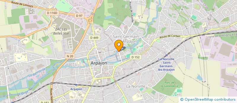 localisation de l'entreprise MADAME FRANCOISE ALLARD à SAINT-GERMAIN-LES-ARPAJON