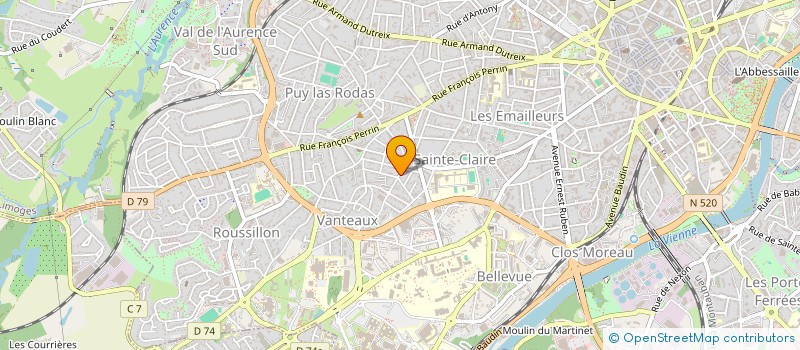 localisation de l'entreprise MADAME FRANCOISE ALVINERIE à LIMOGES