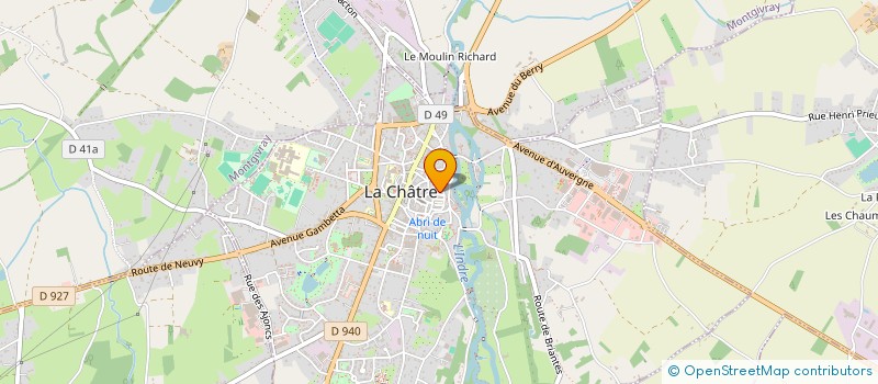 localisation de l'entreprise MADAME FRANCOISE AMADOR à LA CHATRE