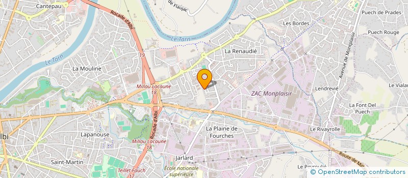 localisation de l'entreprise MADAME FRANCOISE AMAT à ALBI