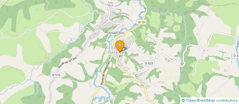 localisation de l'entreprise MADAME FRANCOISE AMESTOY  LA BASTIDE-CLAIRENCE