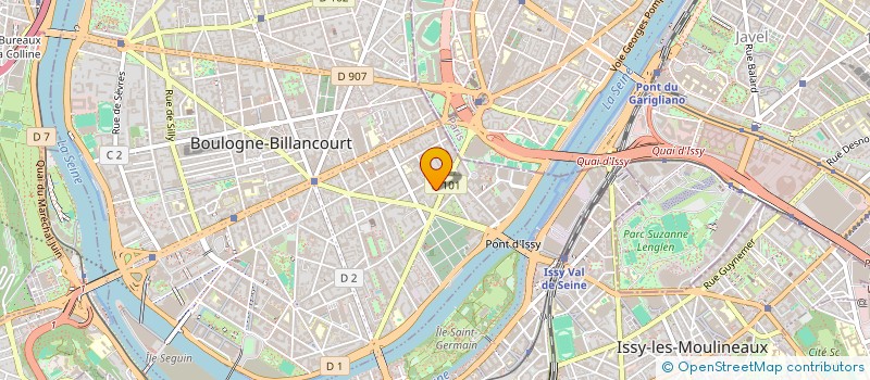 localisation de l'entreprise MADAME FRANCOISE ANDRE  BOULOGNE-BILLANCOURT