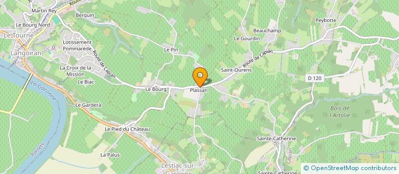 localisation de l'entreprise MADAME FRANCOISE ANGAUD  LANGOIRAN