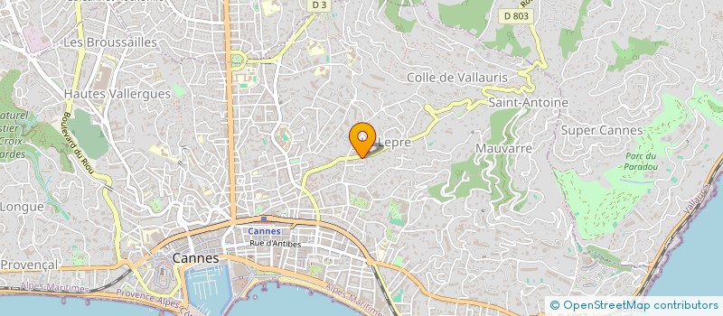 localisation de l'entreprise MADAME FRANCOISE ARCHIER à CANNES