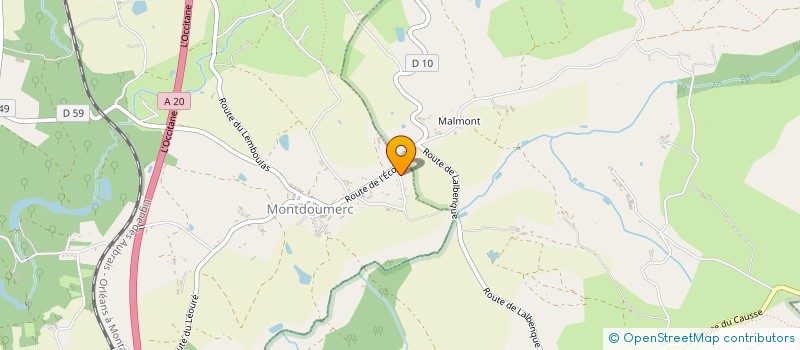 localisation de l'entreprise MADAME FRANCOISE ARMAND  MONTDOUMERC