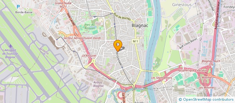 localisation de l'entreprise MADAME FRANCOISE ARMENGAUD  BLAGNAC