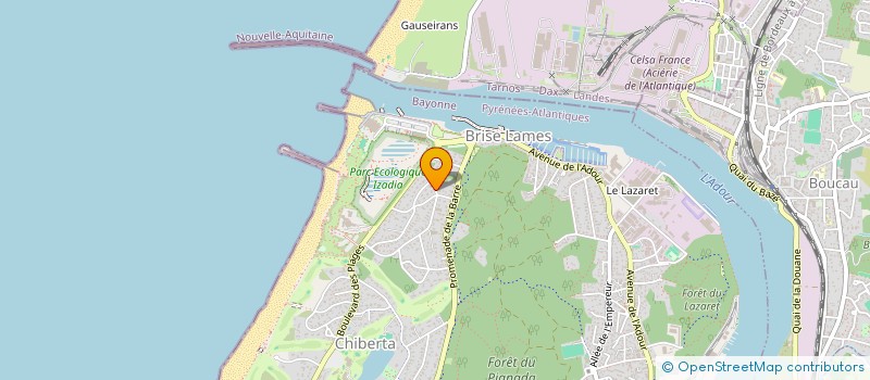 localisation de l'entreprise MADAME FRANCOISE ARNAUD  ANGLET