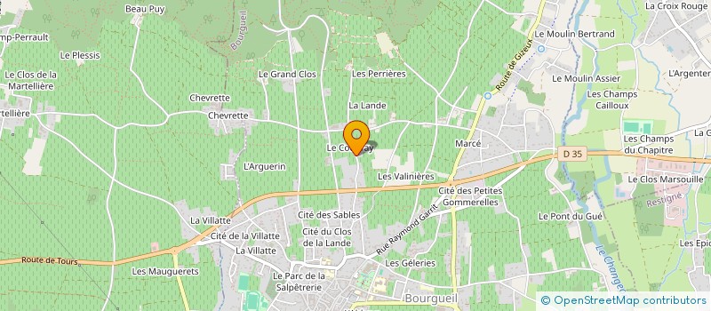 localisation de l'entreprise MADAME FRANCOISE ARNOU  BOURGUEIL