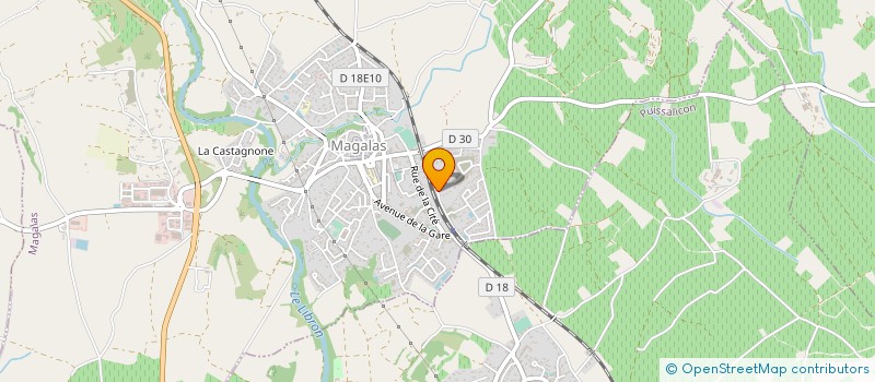 localisation de l'entreprise MADAME FRANCOISE ASTRUC  MAGALAS