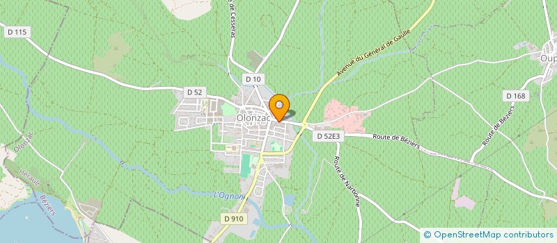 localisation de l'entreprise MADAME FRANCOISE AUVERT à OLONZAC