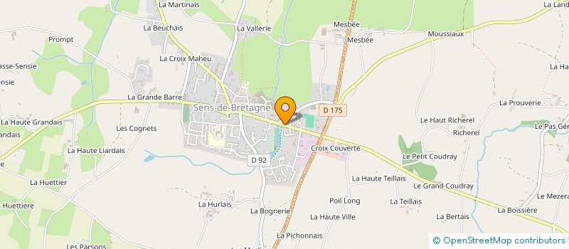 localisation de l'entreprise MADAME FRANCOISE AVELANGE  SENS-DE-BRETAGNE