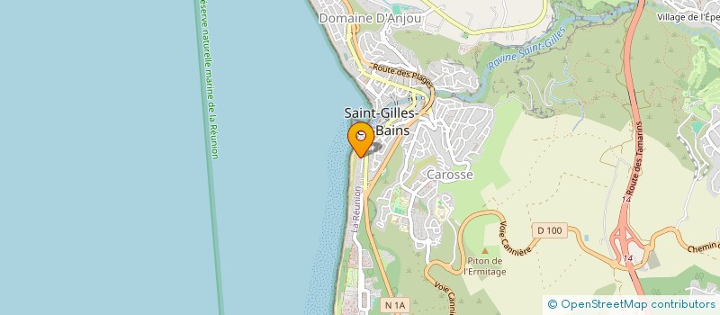 localisation de l'entreprise MADAME FRANCOISE AVRIL  SAINT-PAUL