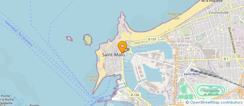 localisation de l'entreprise MADAME FRANCOISE AVRIL  SAINT-MALO