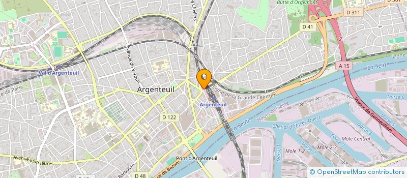 localisation de l'entreprise MADAME FRANCOISE BABIC  ARGENTEUIL