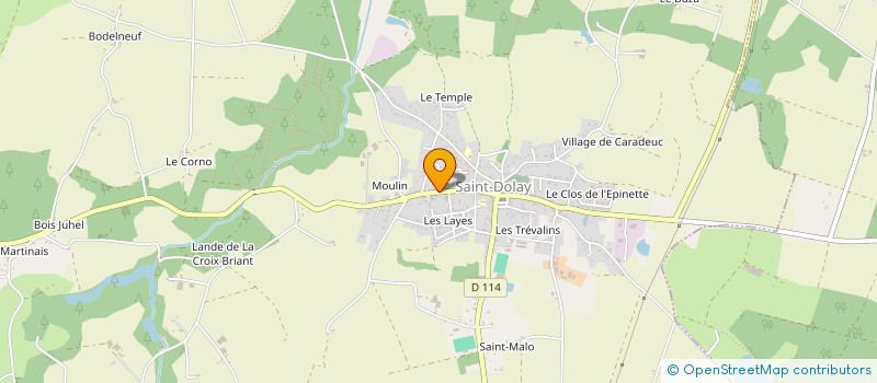 localisation de l'entreprise MADAME FRANCOISE BACHELARD  SAINT-DOLAY