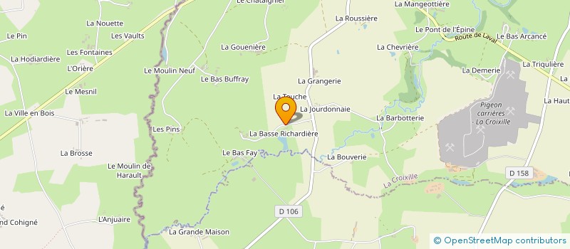 localisation de l'entreprise MADAME FRANCOISE BAGORIS  LA CROIXILLE