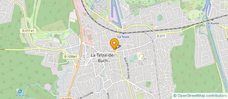 localisation de l'entreprise MADAME FRANCOISE BAILLY  LA TESTE DE BUCH