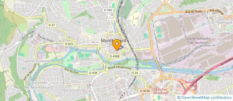 localisation de l'entreprise MADAME FRANCOISE BAILLY à MONTBELIARD