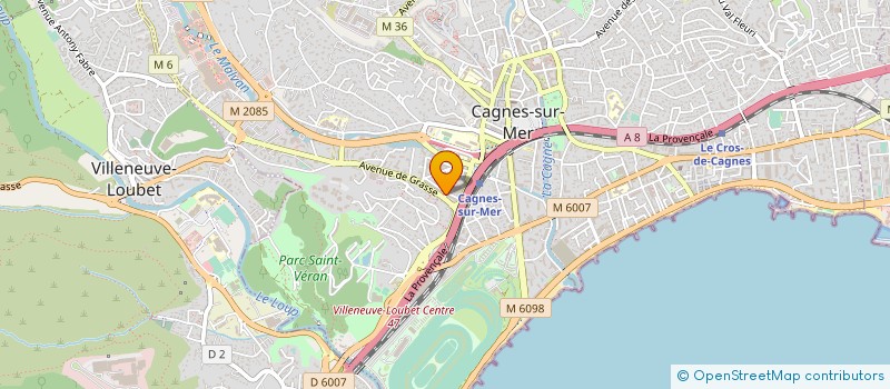 localisation de l'entreprise MADAME FRANCOISE BAKALARA à CAGNES SUR MER