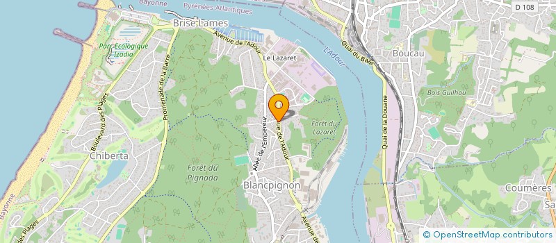 localisation de l'entreprise MADAME FRANCOISE BALAYER  ANGLET