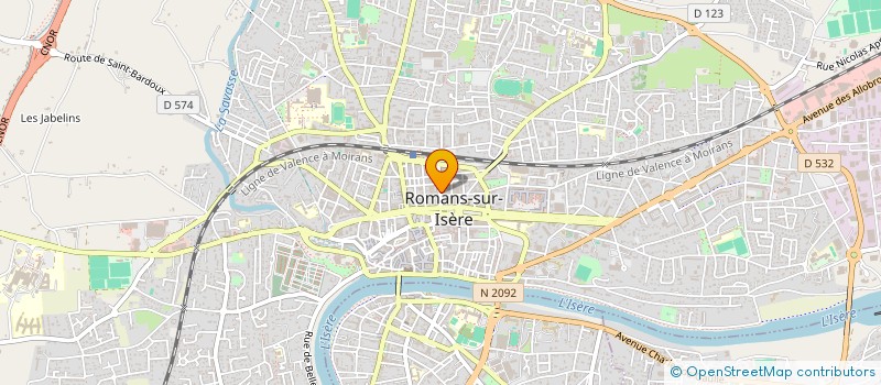 localisation de l'entreprise MADAME FRANCOISE BALDRAN à ROMANS-SUR-ISERE