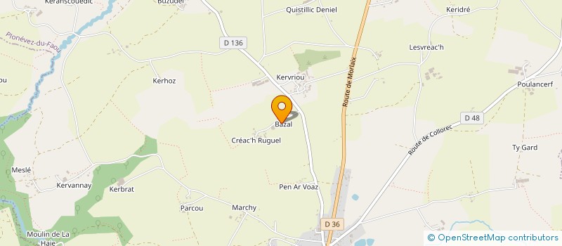 localisation de l'entreprise MADAME FRANCOISE BALPE  PLONEVEZ-DU-FAOU