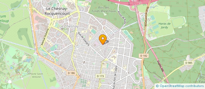 localisation de l'entreprise MADAME FRANCOISE BALTZER  LE CHESNAY-ROCQUENCOURT