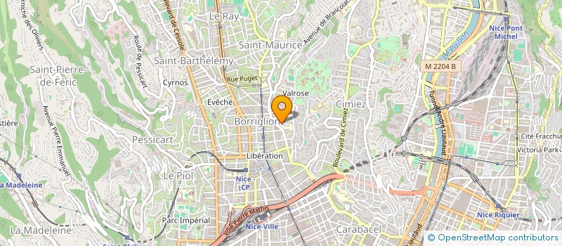 localisation de l'entreprise MADAME FRANCOISE BARBE à NICE