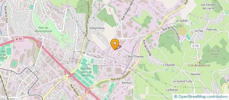 localisation de l'entreprise MADAME FRANCOISE BARBERET  LA TALAUDIERE