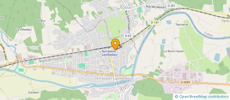 localisation de l'entreprise MADAME FRANCOISE BARBIER à TERRASSON-LAVILLEDIEU