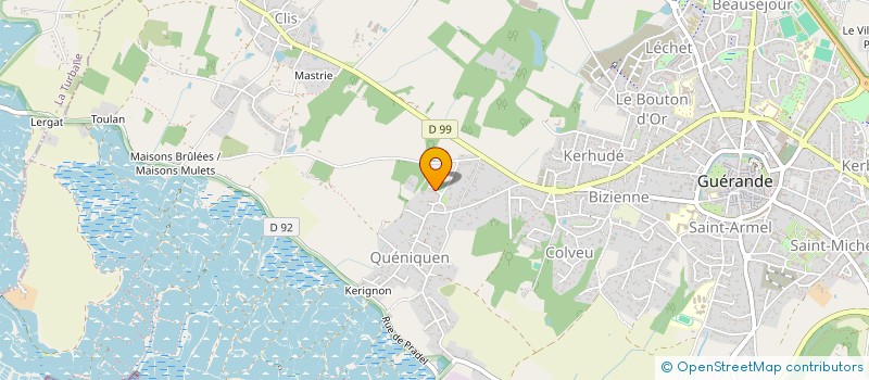localisation de l'entreprise MADAME FRANCOISE BARON à GUERANDE