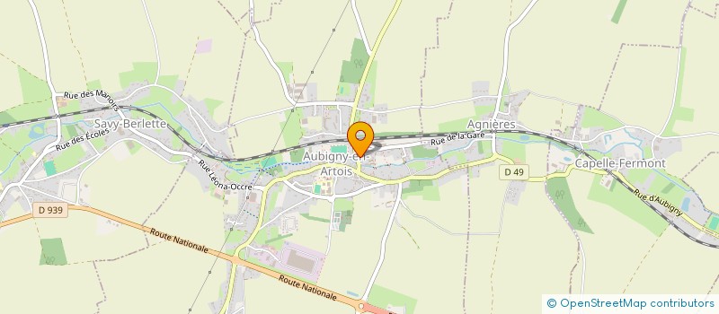 localisation de l'entreprise MADAME FRANCOISE BARRAS  AUBIGNY-EN-ARTOIS