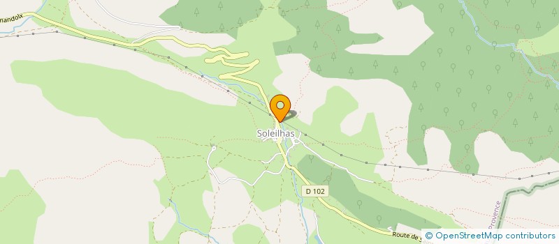 localisation de l'entreprise MADAME FRANCOISE BARSOTTI  SOLEILHAS