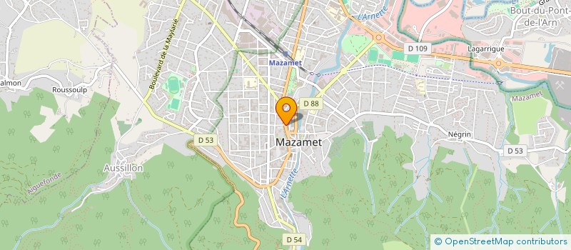 localisation de l'entreprise MADAME FRANCOISE BARTHE à MAZAMET