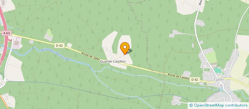 localisation de l'entreprise MADAME FRANCOISE BATAILLER  CASTETS