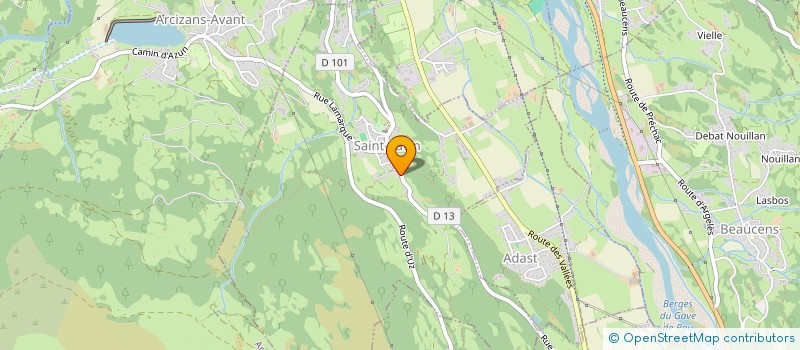 localisation de l'entreprise MADAME FRANCOISE BAYOUMEU  SAINT-SAVIN