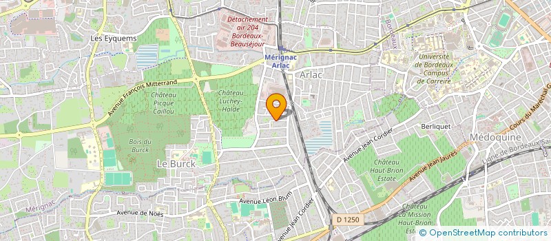 localisation de l'entreprise MADAME FRANCOISE BEAU  MERIGNAC